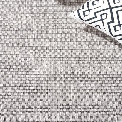 SAFAVIEH Courtyard Outdoor Accent Rug 2'3"x5', Light Grey CY8475-37612 - color: Light Grey/Black, size: 2'3" x 5' (Rectangular)