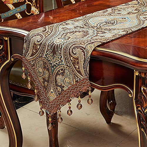 Luxury Vintage Table Runners 108 inches Long 1pc and Same Pattern placemats Set of 6pc