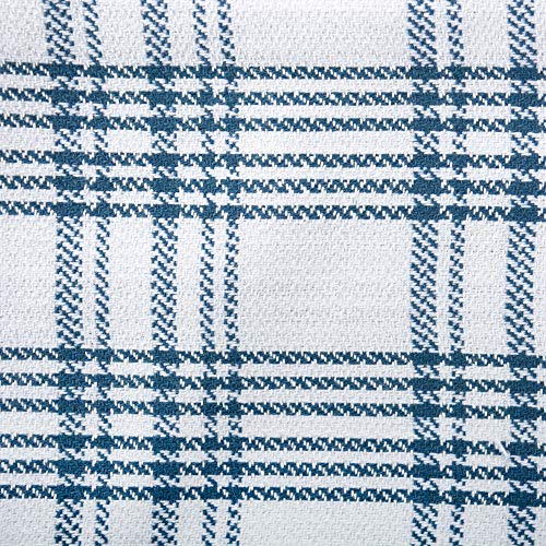 DII Assorted Woven, Kitchen Dishtowel Set, 18x28, Stone Blue, 5 Piece - color: Stone Blue