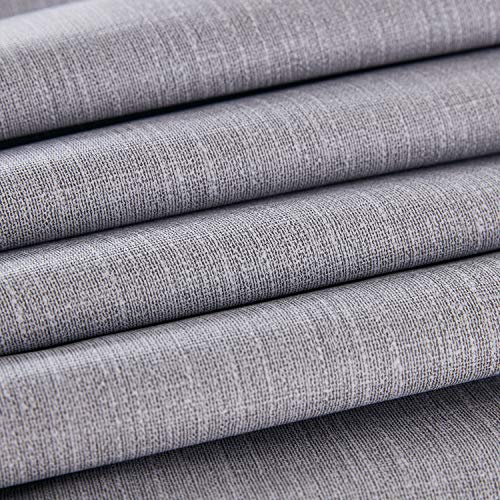 NLMUVW Square Vinyl Tablecloth 48 Inch, 100% Waterproof Oil Proof Grey PVC Table Cloth Wipe Clean Table Cover for Kitchen Dining Picnic - color: Grey, size: 48" x 48" (Square)