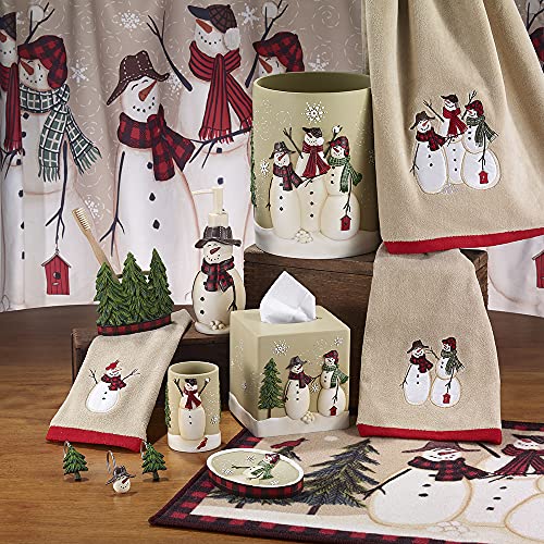 Avanti Linens - Tumbler, Resin Countertop Accessories, Christmas Decorations (Snowmen Gathering Collection) - size: 10 Ounces