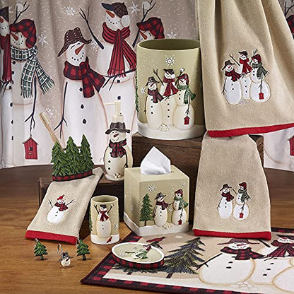 Avanti Linens - Tumbler, Resin Countertop Accessories, Christmas Decorations (Snowmen Gathering Collection) - size: 10 Ounces