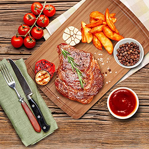 GAOMON 30 x 20 In Extra Large Bamboo Wood Cutting for Kitchen, Large Chopping Board, Stove Top Cover, Protector Board, Butcher Block, Charcuterie Board, Over the Sink Cutting Boards - size: 30"L x 20"W