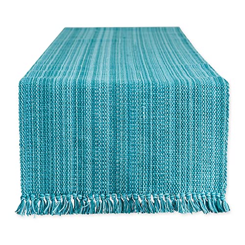 DII Variegated Tabletop Collection, Table Runner, 13x108, Teal - color: Teal, size: Table Runner, 13x108"