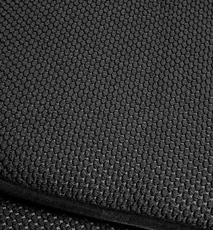 Sweet Home Collection 4 Pack Memory Foam Honeycomb Nonslip Back 16" x16" Chair/Seat Cushion Pad, Black - color: Black, size: 4 Pack