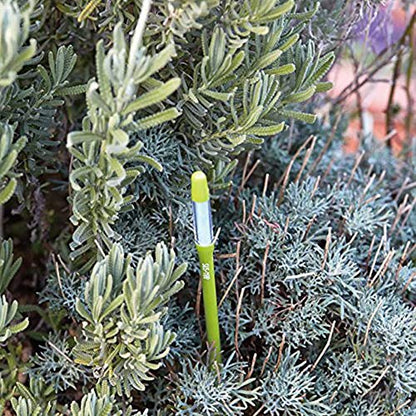 IPPINKA Sustee Aquameter, Bundle of 12, House Plant Soil Moisture Meter, Best for Indoor Potted Plants - Large Green Refillable