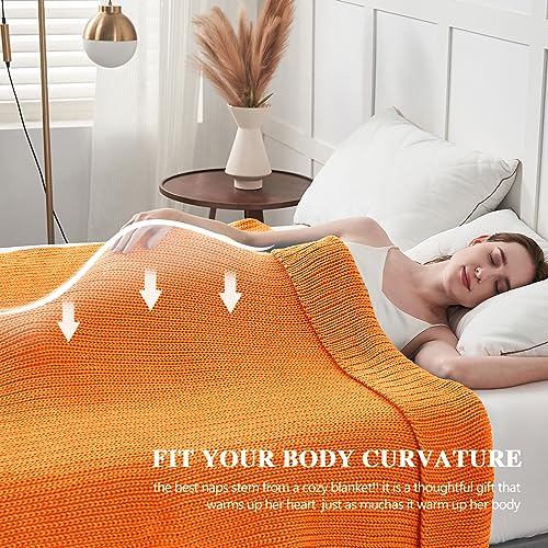 L'AGRATY Knitted Weighted Blanket - 48"x72" 20lbs Cooling Chunky Knit Heavy Blanket for Adults Braided Crochet Throw Thick Cable Yarn Knit Decorative No Beads Evenly Weighted Machine Washable | No Beads Evenly Weighted Machine Washable Chunky Braided Croc