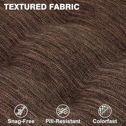 Shinnwa Dining Chair Cushions Set of 2, Dual-Layer Memory Foam Kitchen Chair Cushions, Patented Design Seat Pads with Ties, 16.5 x 16.5 x 3.5in, 2 Pack, Dark Brown - color: Dark Brown, size: 2 Count (Pack of 1)