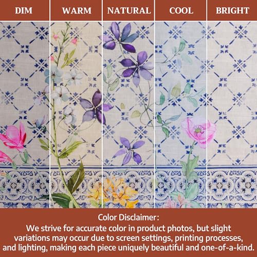 Maison d' Hermine Kitchen Towels Set of 3 Reusable 100% Cotton 27.50" x 20" | Cloth Tea Dish Towels Absorbent with Hanging Loop for Kitchen Dining Party Wedding Hotel Home Spring Summer - Faience - color: 015 - Faience