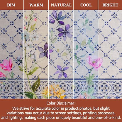 Maison d' Hermine Kitchen Towels Set of 3 Reusable 100% Cotton 27.50" x 20" | Cloth Tea Dish Towels Absorbent with Hanging Loop for Kitchen Dining Party Wedding Hotel Home Spring Summer - Faience - color: 015 - Faience
