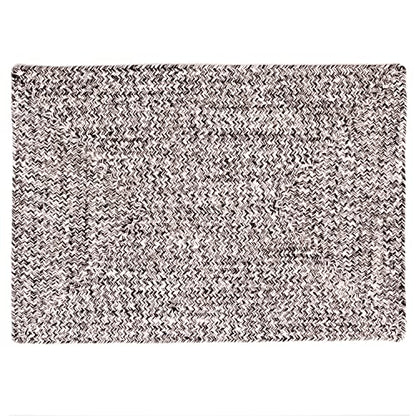 Super Area Rugs Farmhouse Braided Rug Cotton Kitchen Reversible Carpet, Black & White, 2' X 3' Rectangle - color: Black & White, size: 2' x 3' (Rectangular)