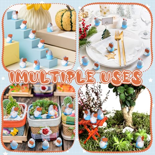 24 Pcs Mini Resin Gnome Figurine Miniature Tiny Fairy Gnomes Figurine Inspirational Appreciation Gnome Statue with Motivational Word for Office Desk Table Employee Family Supplies(Believe in Yourself) - color: Classic, style: Believe in Yourself