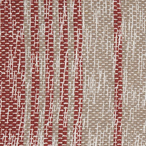 DII Woven Rag Rug Collection Recycled Yarn Variegated Rustic Stripe, 2x3', Cinnamon - color: Cinnamon