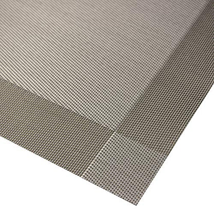 Placemats Set of 4 Washable Easy to Clean Woven Vinyl Placemats for Kitchen Table Woven Table placemats Mats 12x18 inches (Grey) - color: Gray, size: placemats set of 4