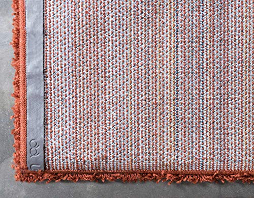 Unique Loom Solid Shag Collection Area Rug (2' x 3' 1" Rectangle, Terracotta) - color: Terracotta, size: 2' x 3'1" (Rectangular)