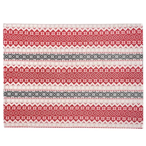 PAVILIA Christmas Throw Blanket | Holiday Christmas Red Fleece Blanket | Soft, Plush, Warm Winter Cabin Throw, 60x80 (Red Snowflakes) - color: Holiday - Snowflakes, size: 60 X 80 Inches - Twin