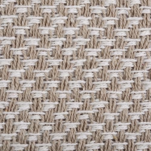 DII Woven Basics Collection 100% Cotton Knit Table Runner, 15x72, Stone - color: Stone, size: 15x72"