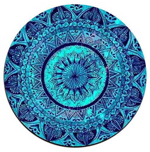Mandala Pattern Round Coaster Set - Made of Recycled Rubber - Set of 4 - color: Mandala Pattern