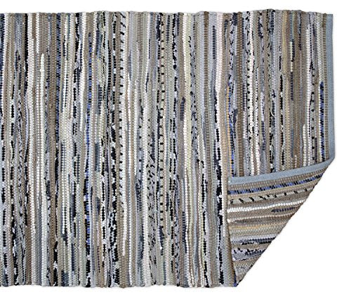DII Chindi Home Collection Handwoven Multicolor Area Rag Rug, 2 3" x 6', Gray - color: Grey, size: 2'3" x 6' (Rectangular)