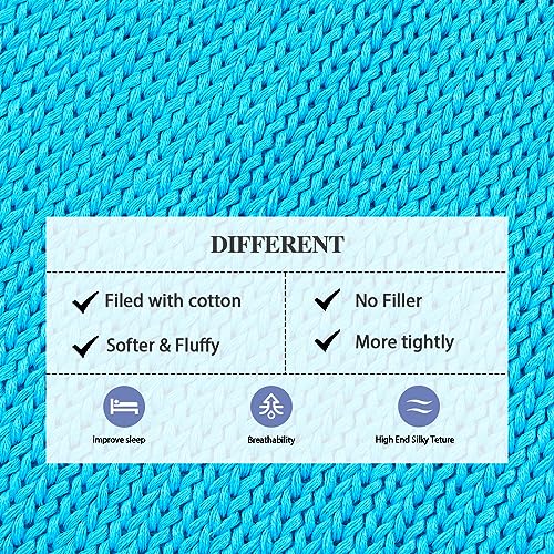 L'AGRATY Knitted Weighted Blanket - 48"x72" 12lbs Cooling Chunky Knit Heavy Blanket for Adults Braided Crochet Throw Thick Cable Yarn Knit Decorative No Beads Evenly Weighted Machine Washable | No Beads Evenly Weighted Machine Washable Chunky Braided Croc