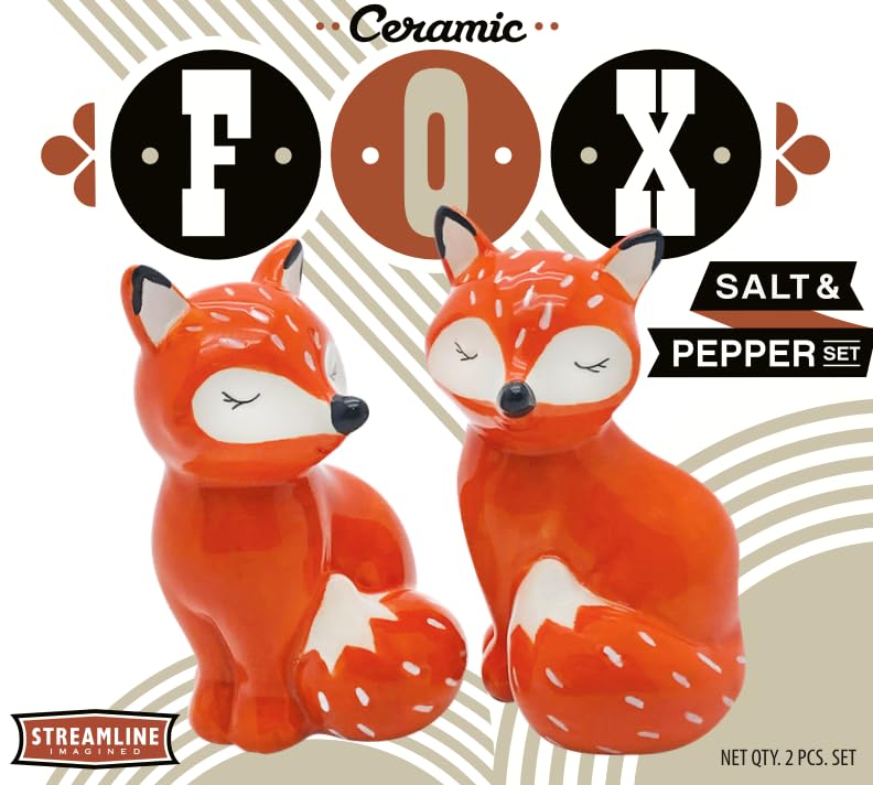 Streamline Imagined Fox Salt & Pepper Set - style: Fox