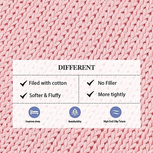 L'AGRATY Knitted Weighted Blanket - 48"x72" 12lbs Cooling Chunky Knit Heavy Blanket for Adults Braided Crochet Throw Thick Cable Yarn Knit Decorative No Beads Evenly Weighted Machine Washable | No Beads Evenly Weighted Machine Washable Chunky Braided Croc
