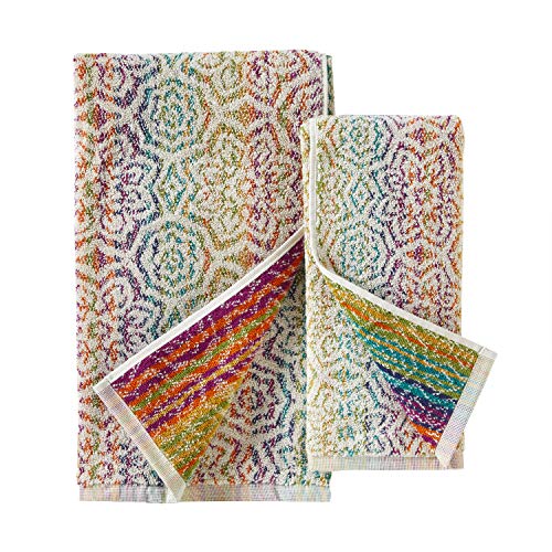 SKL Home Rhapsody Jacquard Bath Towel, Multi - color: Rhapsody, Multi, style: Bath Towel