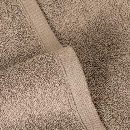 SALBAKOS 6-Piece 100% Turkish Cotton Hand Towels, 16x30 inch, Taupe | Large Size Thick Super Soft Highly Absorbent, Versatile Hair Face & Hand Drying Towel, Premium Hotel Quality Made in Turkey - color: Taupe, size: 6 Hand Towels