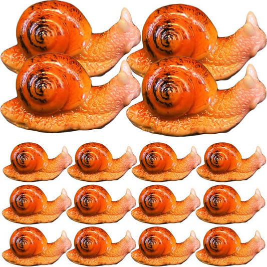 FOMIYES Mini Snail Figurine Resin Ornament Micro Landscape Decor for Home Garden Patio Desktop 0.47X0.55X1.06 Inch Small Snail Statue for Outdoor and Indoor Decoration