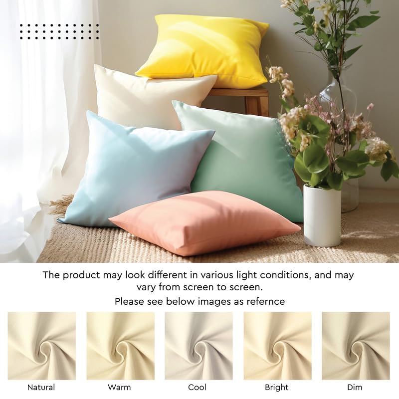 Encasa XO Throw Pillow Covers, Cotton, No Inserts 16"x16" Charcoal Grey | Durable Cotton Canvas | Concealed Invisible Zipper | Ideal for DIY & Embroidery | Living Room & Couch | Set of 2 - color: Charcoal Grey, size: 16" x 16" (Pack of 2)