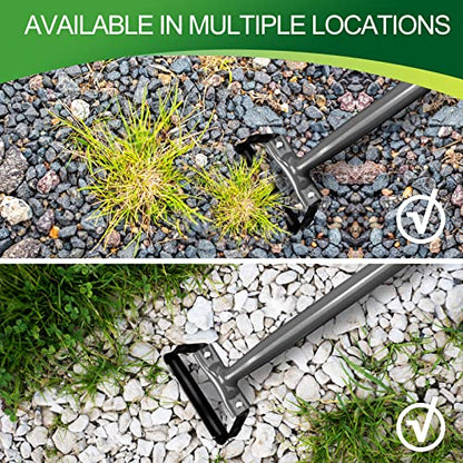 Walensee Stirrup Hoe,Garden Hand Scuffle Hoe for Weeding and Soil Loosening | 14-Inch Hollow Trapezoid Loop With Sharp Metal Edge, Functions As A Hand Rake For Weeding, Soil Cultivation And Garden Beds.