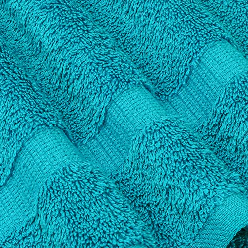 Chakir Turkish Linens 6 Piece Hand Towels, 100% Cotton Luxury Turkish Towels for Bathroom, Soft Absorbent Hand Towel Set, 16 x 30 Inches, Aqua - color: Aqua
