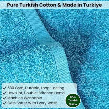 SALBAKOS Luxury 100% Turkish Cotton Bath Sheet 40x80 (1-Piece, Aqua Blue) | Extra Large Jumbo Oversized Bathroom and Beach Towel, Super Soft Highly Absorbent Thick Premium Hotel Quality, Made in Turkey - color: Aqua, size: Jumbo Bath Sheet