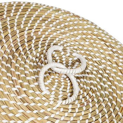Honey Can Do Set of 3 Nesting Seagrass Snake Charmer's Baskets, Natural STO-08750 Natural