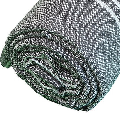 Bersuse Towels Anatolia XL Beach Blanket Throw Blanket Turkish Towel 100% Cotton Extra-Large Quick-Dry Lightweight Premium Peshtemal Towel - 61x82 Inches, Anthracite - color: Anthracite