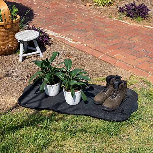Mohawk Home Boot Tray Utility Solid Black (1'7"x3'3") Utility Mat - size: 1'7" x 3'4" (Rectangular)