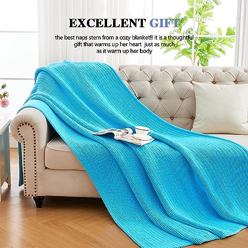 L'AGRATY Knitted Weighted Blanket - 48"x72" 20lbs Cooling Chunky Knit Heavy Blanket for Adults Braided Crochet Throw Thick Cable Yarn Knit Decorative No Beads Evenly Weighted Machine Washable | No Beads Evenly Weighted Machine Washable Chunky Braided Croc