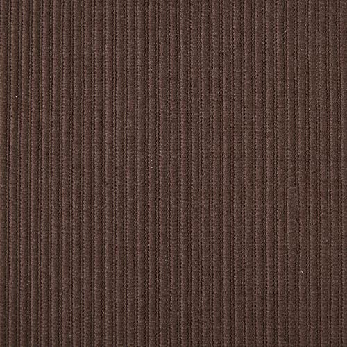 DII Basic Everyday Ribbed Tabletop 100% Cotton, Placemat Set, 13x19, Dark Brown, 6 Piece - color: Dark Brown, size: 13x19"