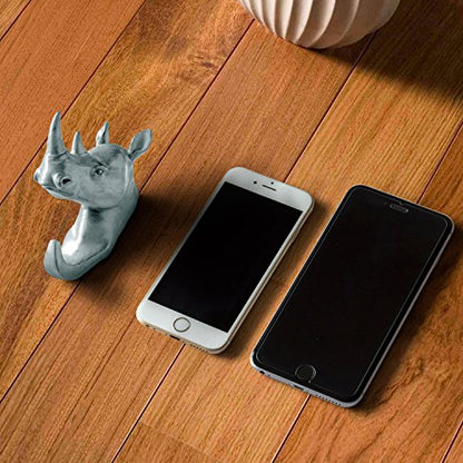 Rhino Head Single Wall Hook/Hanger Animal Shaped Coat Hat Hook Heavy Duty, Rustic, Decorative Gift, Grey - color: Rhino-Grey