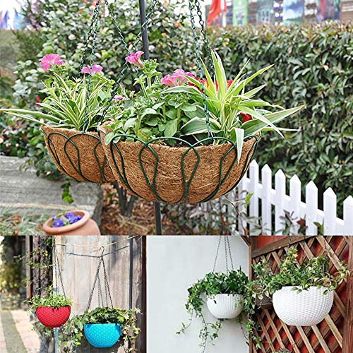 Benvo 24 inch Long Hanging Chains for Plants Flower Pot Basket Chains 3 Point Replacement Chain Hangers for Lanterns, Bird Feeders, Planters and Other Ornaments (Pack of 3) - size: 24 inch Long