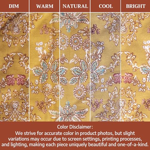 Maison d' Hermine Double Oven Mitts 100% Cotton Double Oven Glove (7"x35") | Heat Resistant BBQ Cooking Gloves with Loop Baking Grilling Kitchen Hotel Home Farmhouse Spring Summer - Marquise - color: 001 - Marquise, size: 7" x 35" (Double Oven Mitt)