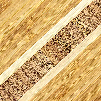 Totally Bamboo Martinique Bamboo Serving and Cutting Board, 15" x 11" - size: 15"L x 11"W