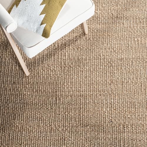 SAFAVIEH Natural Fiber Collection Accent Rug - 2' x 3', Grey, Handmade Boho Fringe Woven Jute, Ideal for High Traffic Areas in Entryway, Living Room, Bedroom (NF368C) - color: Grey, size: 2' x 3' (Rectangular)