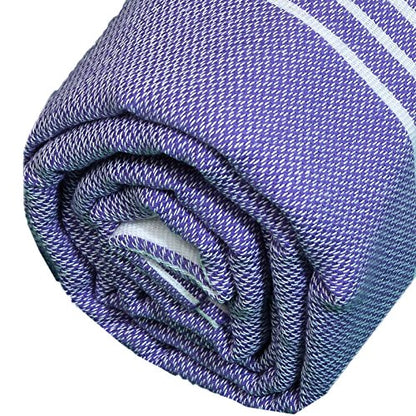 Bersuse Towels Anatolia XL Beach Blanket Throw Blanket Turkish Towel 100% Cotton Extra-Large Quick-Dry Lightweight Premium Peshtemal Towel - 61x82 Inches, Dark Purple - color: Dark Purple