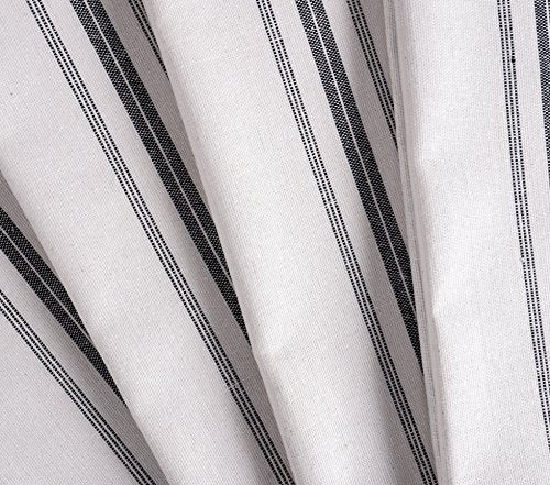 KAF Home Classic Farmhouse Stripe Kitchen Towels, Pure Cotton Dish Towels, Towel Dish Cloths for Cooking, Cleaning, and Dining, Set of 12, Charcoal - color: Charcoal
