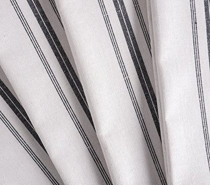 KAF Home Classic Farmhouse Stripe Kitchen Towels, Pure Cotton Dish Towels, Towel Dish Cloths for Cooking, Cleaning, and Dining, Set of 12, Charcoal - color: Charcoal