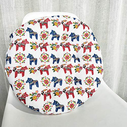 vctops Bohemian Soft Round Chair Pad Garden Patio Home Kitchen Office Seat Cushion Horse Diameter 16" - color: Horse, style: Diameter 16 Inch