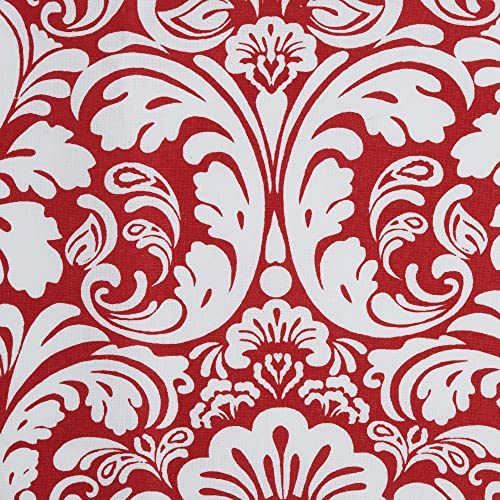 DII Cotton Dish Towel Set Damask Print, 18x28, Tango Red, 2 Count - color: Tango Red, size: Dishtowel, 18x28"