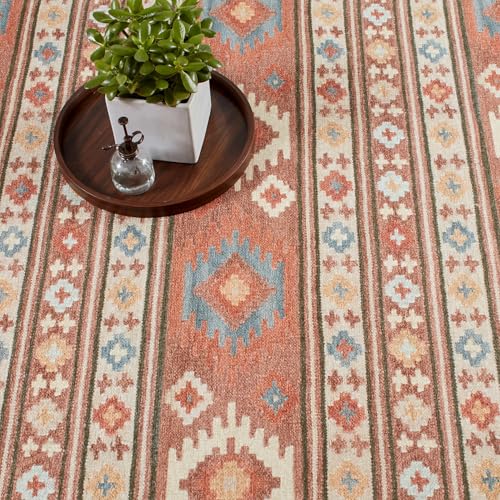 Dash & Albert Canyon Natural Geometric Washable Rug, 5'x8' - size: 5' x 8' (Rectangular)