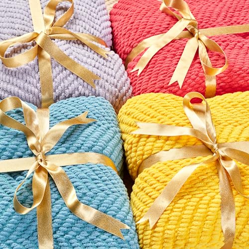 Chanasya Premium Textured Knit Throw Blanket with Tassels - Soft, Cozy Blanket for Couch, Bed, Living Room - 50" x 65” - Azalea - color: Azalea